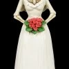 Skelett Figur - Braut Mit Roten Rosen