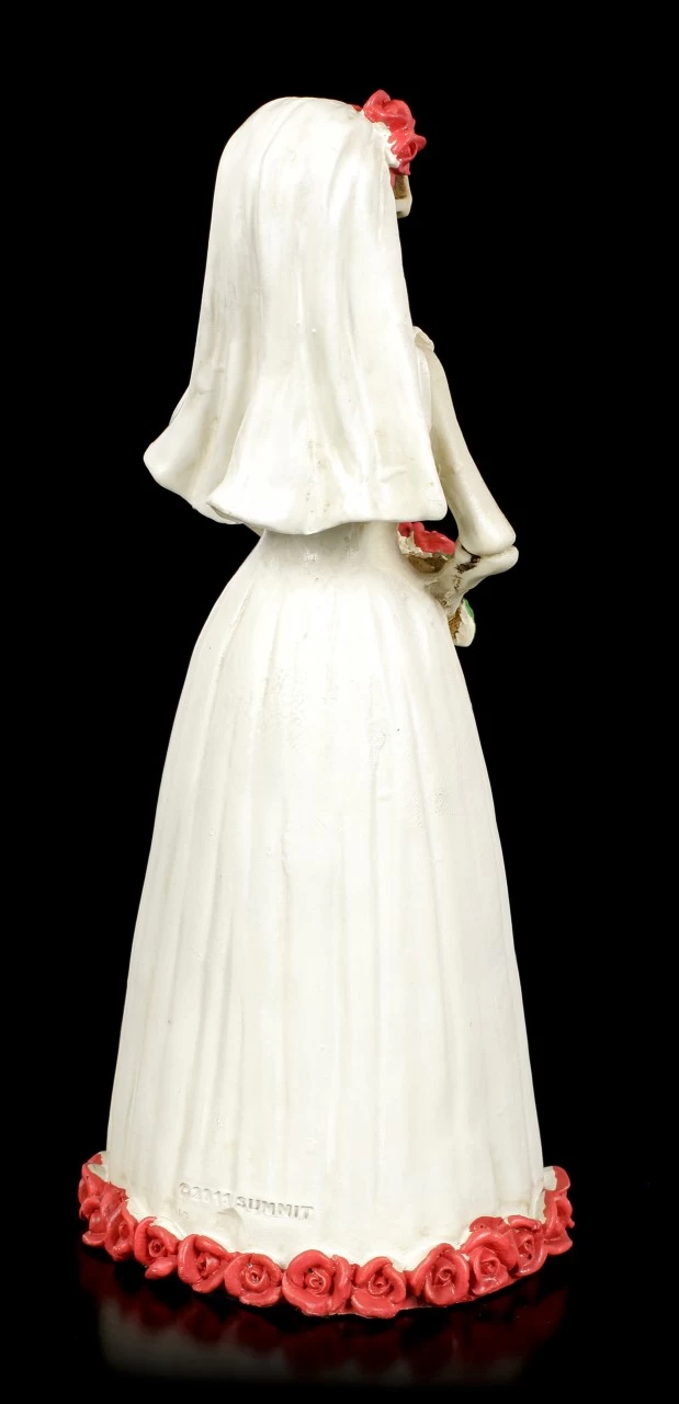 Skelett Figur - Braut Mit Roten Rosen 5 Skelett Figur - Braut Mit Roten Rosen – Bild 5