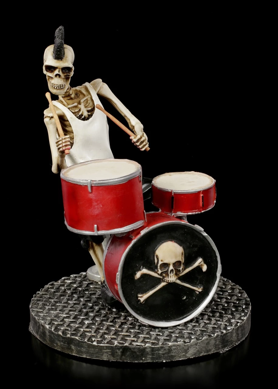 Skelett Figur - Rock Star Schlagzeuger 2 Skelett Figur - Rock Star Schlagzeuger – Bild 2