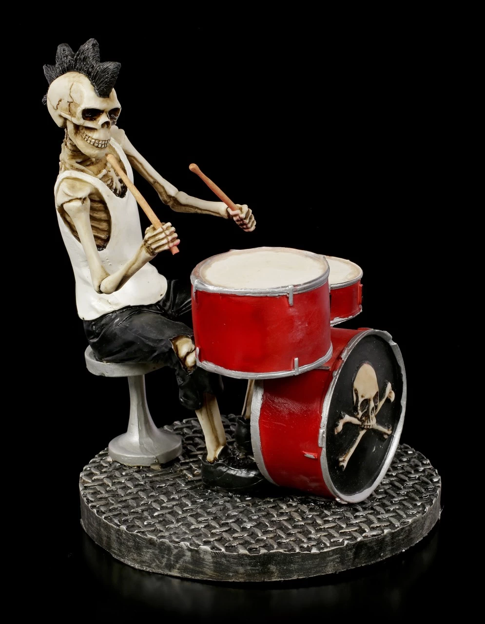 Skelett Figur - Rock Star Schlagzeuger 3 Skelett Figur - Rock Star Schlagzeuger – Bild 3