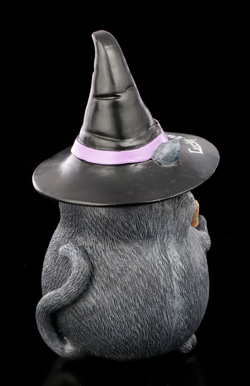 Katzen Figur - Snapcat Lucky Black Cat Hexenhut 5 Katzen Figur - Snapcat Lucky Black Cat Hexenhut – Bild 5