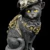 Steampunk Katzen Figur - Clockwork Kitty