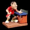 Tischtennisspieler Figur Beim Aufschlag - Funny Sports