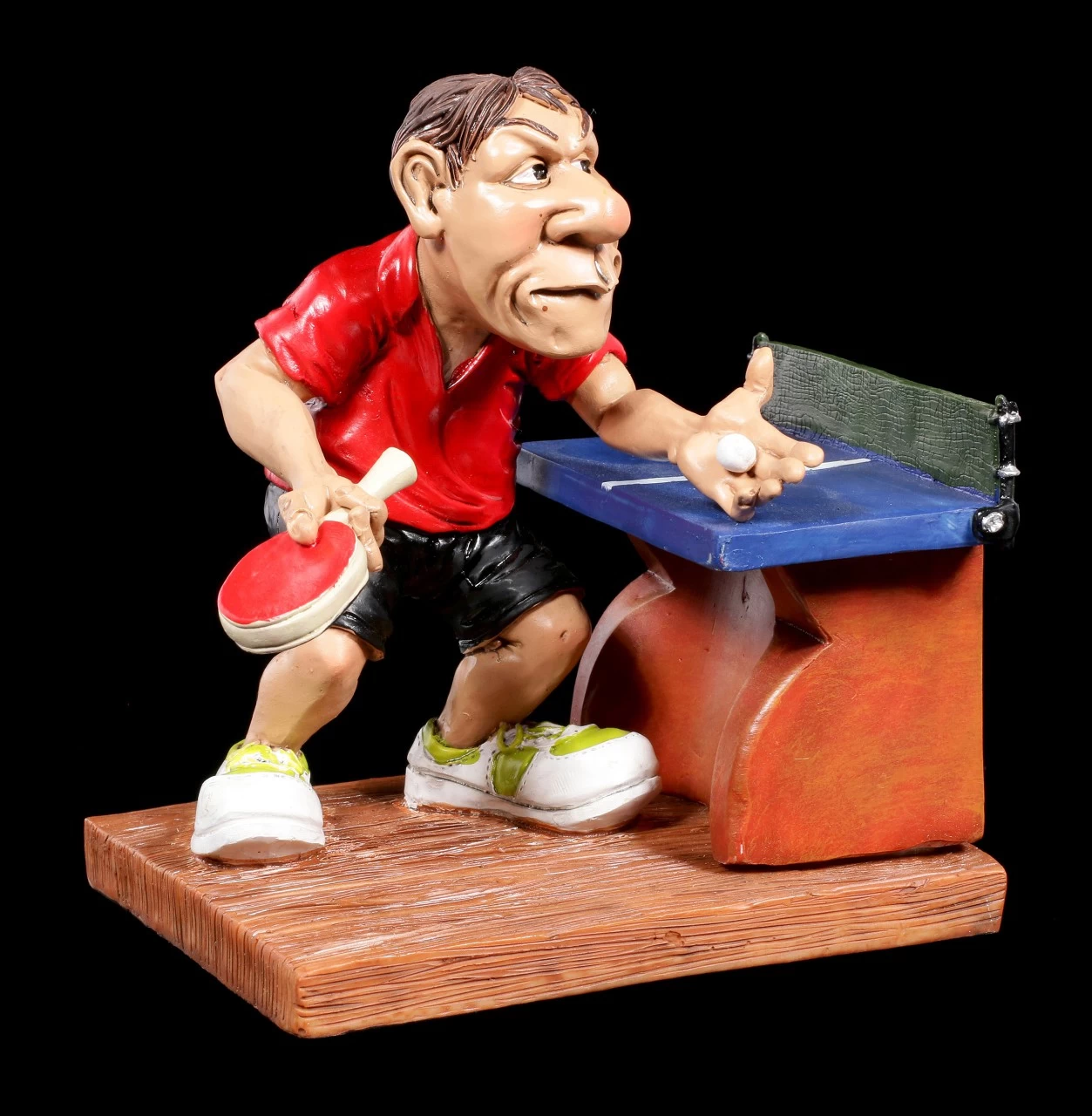 Tischtennisspieler Figur Beim Aufschlag - Funny Sports 1 Tischtennisspieler Figur Beim Aufschlag - Funny Sports