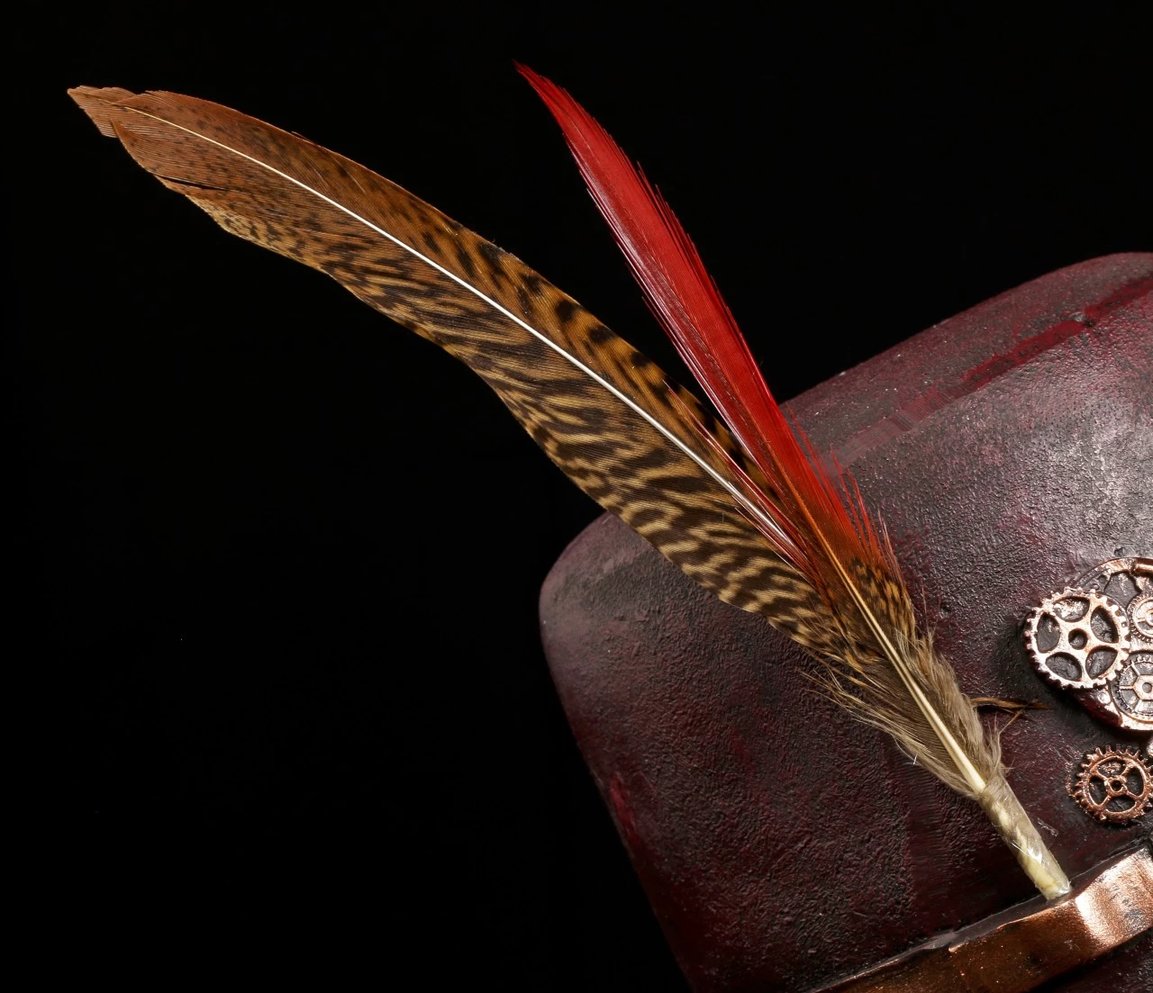 Steampunk Totenkopf Mit Hut Und Feder 6 Steampunk Totenkopf Mit Hut Und Feder – Bild 6