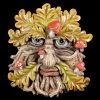 Waldgeist Wandrelief - Pilzgesicht