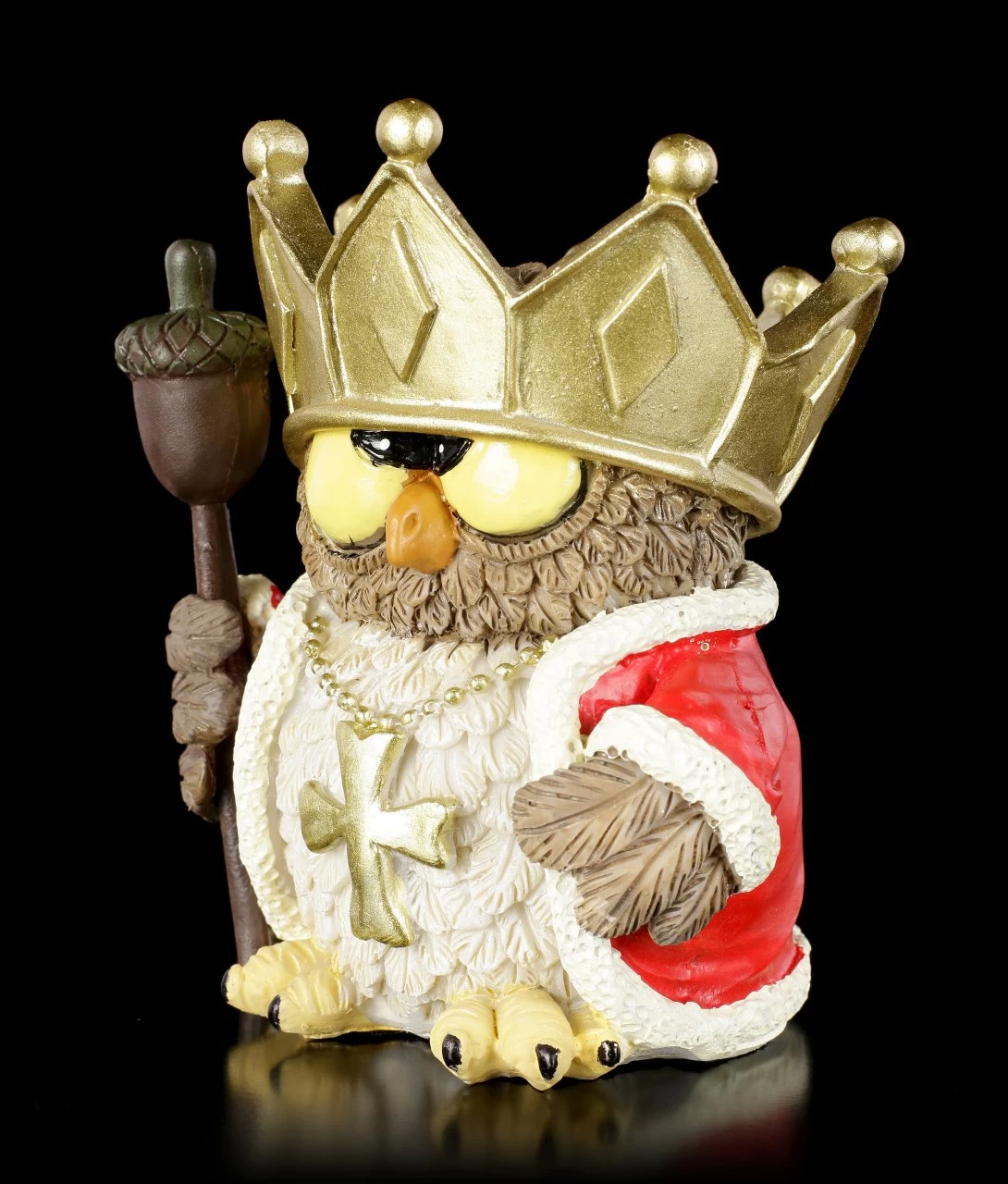 Lustige Eulen Figur - Waldkönig 3 Lustige Eulen Figur - Waldkönig – Bild 3