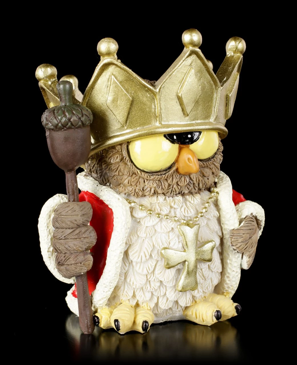 Lustige Eulen Figur - Waldkönig 2 Lustige Eulen Figur - Waldkönig – Bild 2