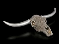 Wandrelief Büffel Schädel - Silber Noppen 8 Wandrelief Büffel Schädel - Silber Noppen -Modell Und Figurengeschäft Wandrelief Bueffel Schaedel Silber Noppen 3 1280x1280