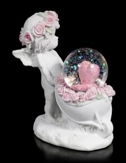 Weiße Cherub Figur Mit Schneekugel -Modell Und Figurengeschäft Weisse Engel Figur Mit Schneekugel 4 1280x1280