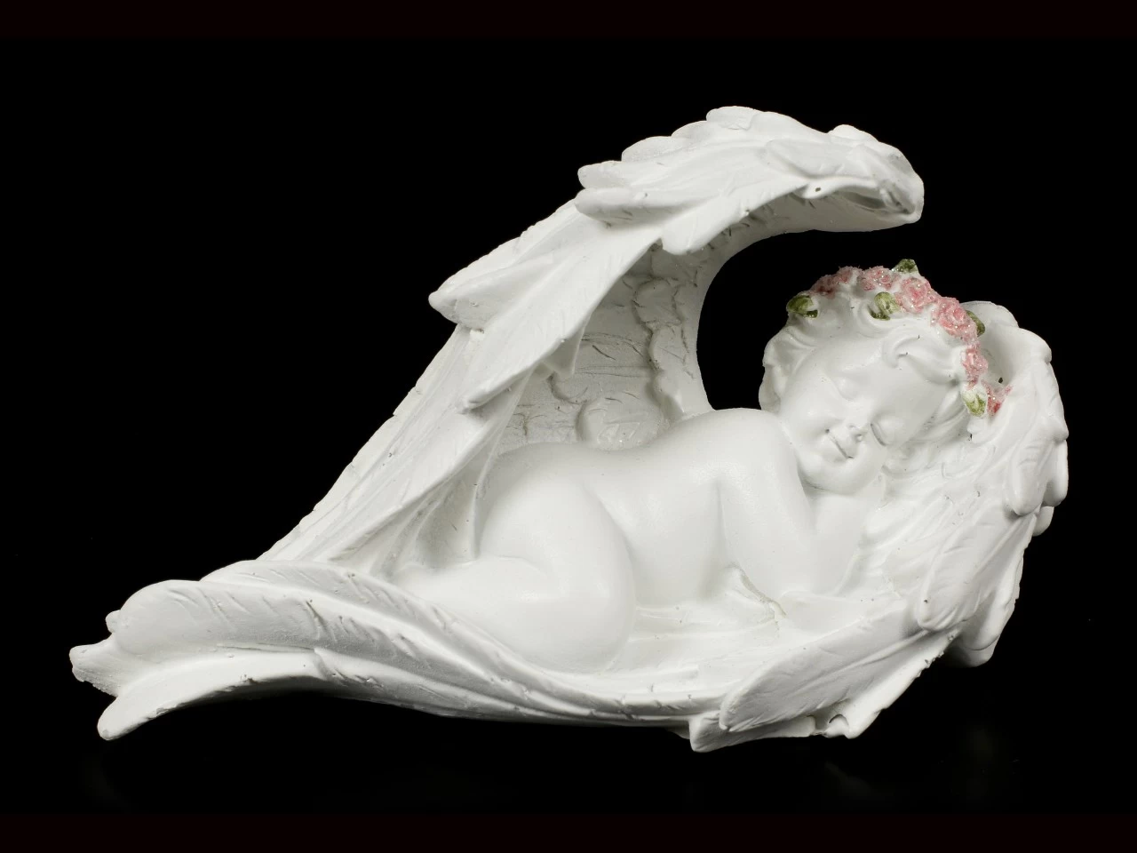 Weiße Schlafende Engel Figuren - 2er Set 5 Weiße Schlafende Engel Figuren - 2er Set – Bild 5
