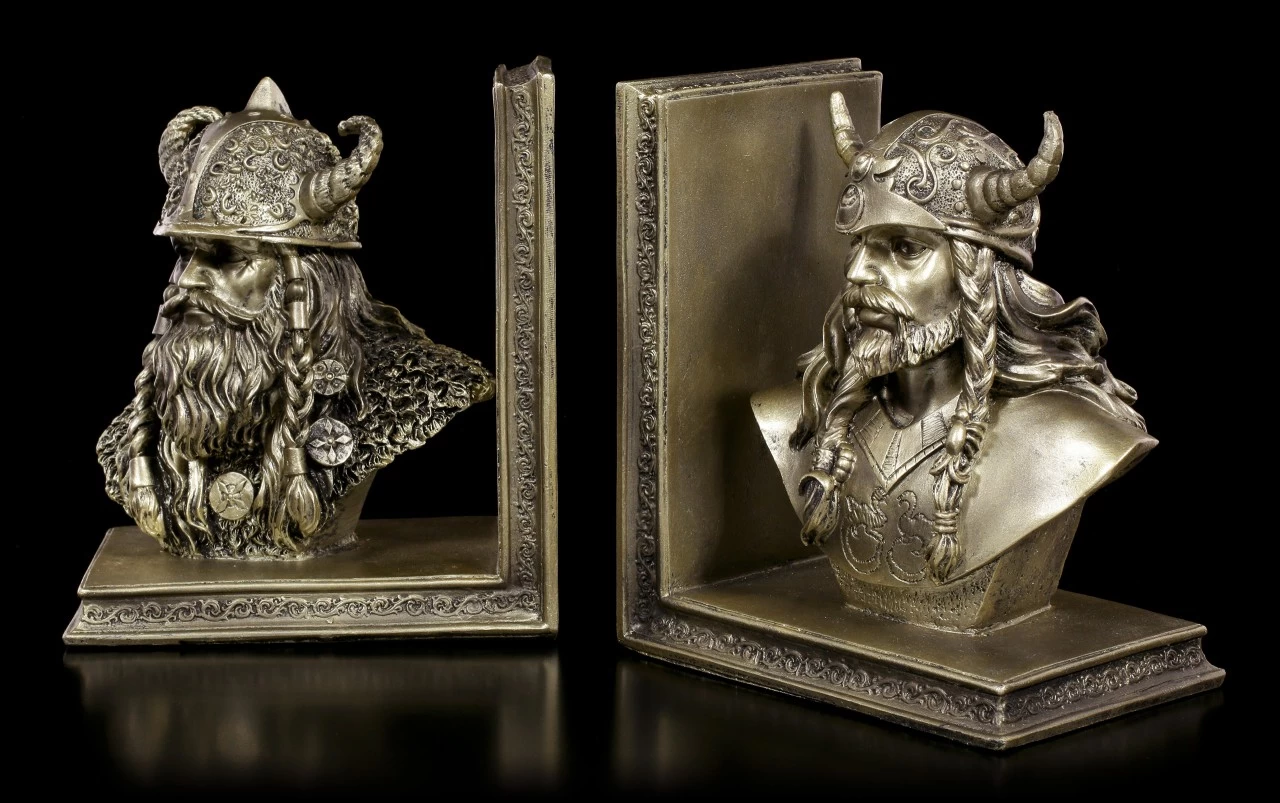 Wikinger Buchstützen 4 Wikinger Buchstützen – Bild 4