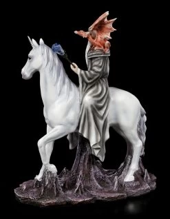 Zauberer Figur Mit Drache Auf Einhorn -Modell Und Figurengeschäft Zauberer Figur Mit Drache Auf Einhorn 2 1280x1280