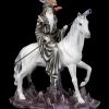 Zauberer Figur Mit Drache Auf Einhorn